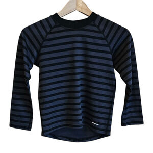 Patagonia Kids Capilene 3 Midweight Base Layer Shirt Black Stripe Size Small (8)